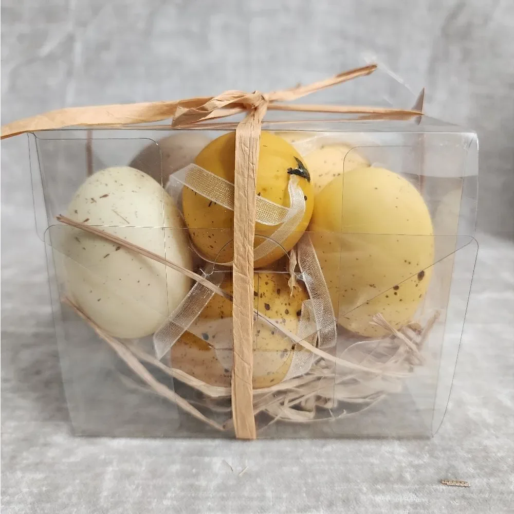NEW Natural Colors Easter eggs decorvase / bowl filler contains 12